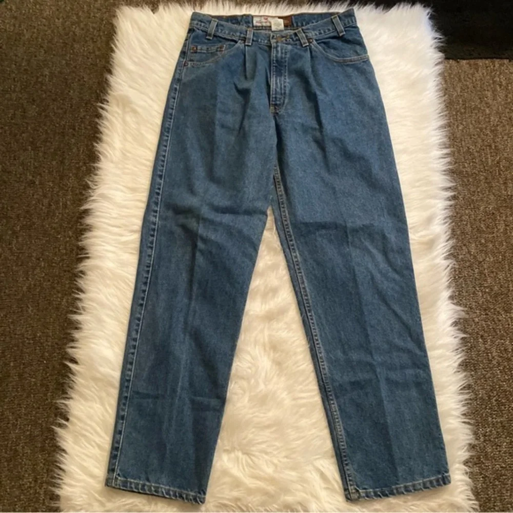 Vintage Levi’s Jeans 547 Mens 34X32 Loose‎ Fit Loose Pleated Orange Label Tab - Picture 3 of 16